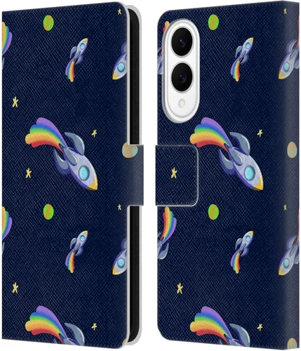 Vista 101 de Head Case Designs Officially Licensed Carla Morrow Colorful Space Dice Patterns Leather Wallet Case Compatible with Samsung Galaxy A07 4G
