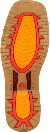 Vista 2 de Durango Maverick Pro Western - Botas de trabajo, Ranger marrón y turquesa.