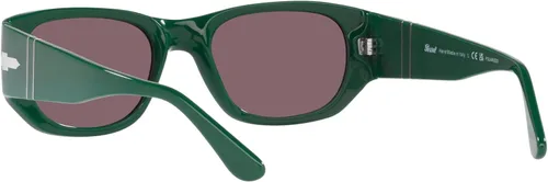 Vista 6 de Persol PO3307S - Gafas de sol rectangulares, VerdeNegro Polarizado