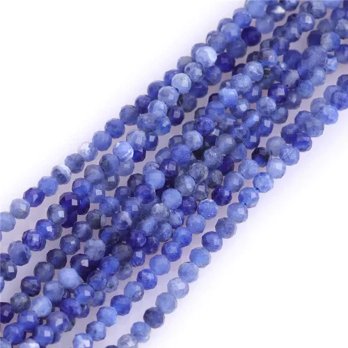 Vista 12 de GEM-Inside Cuentas espaciadoras redondas facetadas de gemas de lapislázuli azul natural semipreciosas de 2mm para hacer joyas 15