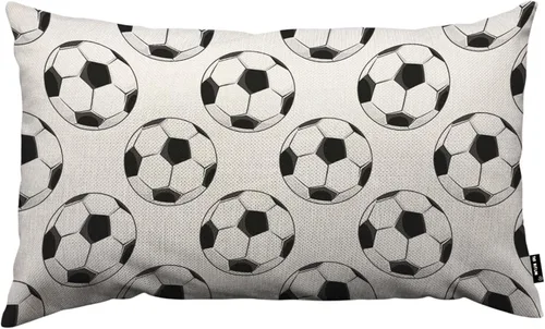 Vista 15 de TKS MITLAN Funda de almohada con patrón de fútbol deportivo 18x18 pulgadas negro blanco pelota de fútbol almohadas fitness almohadas decorativas