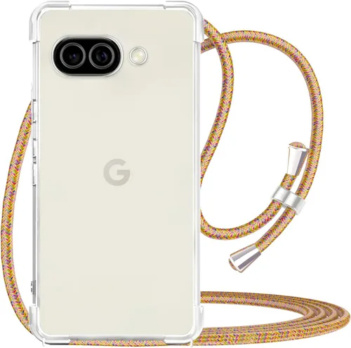 Vista 35 de Funda para teléfono Google Pixel 7 Pro, transparente, ajustable, con cordón para el cuello, para mujeres, niñas, TPU suave, delgada, a prueba