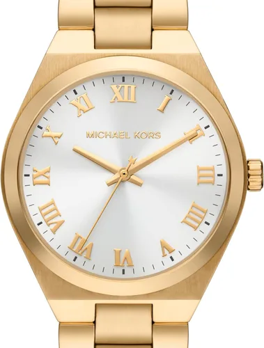 Vista 4 de Michael Kors Lennox- Reloj de acero inoxidable con tres manecillas