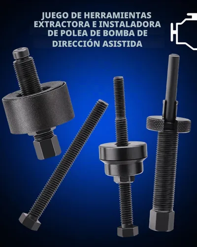 Vista 7 de Orion Motor Tech - Juego de herramientas de extracción e instalación de polea de bomba de dirección asistida, herramientas de extracción e Azul