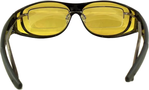 Vista 3 de Ideal Eyewear Night Driving Wear Over Glasses Yellow Lens Fit Over Glasses