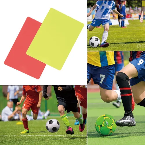 Vista 3 de Kit de tarjetas de penalización para oficiales deportivos de fútbol, tarjetas de árbitro para fútbol, fútbol, deportes, árbitro, juego de dos
