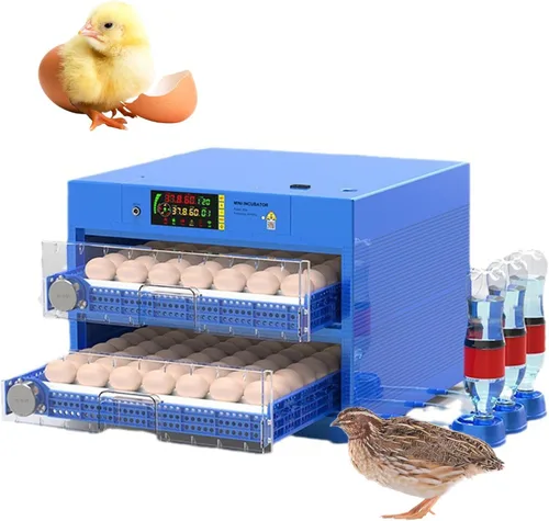 Vista 13 de 56-392 Egg Incubator with Automatic Egg Turning and Water Filling, Humidity Control Temperature Incubator for Hatching Chicken, Duck, Goose and Bird