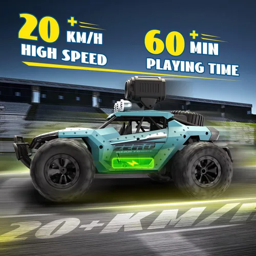 Vista 4 de DEERC Coches RC DE36W Coche de Control Remoto con Cámara HD FPV de 1080P, Camiones Monstruo Todoterreno de Alta Velocidad 1/16 para Niños y Adultos