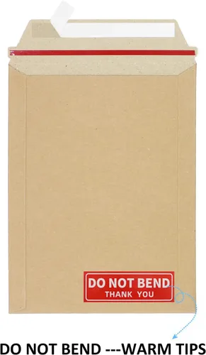 Vista 4 de zmybcpack Paquete de 100 sobres rígidos de cartón Kraft de 6 x 8 pulgadas