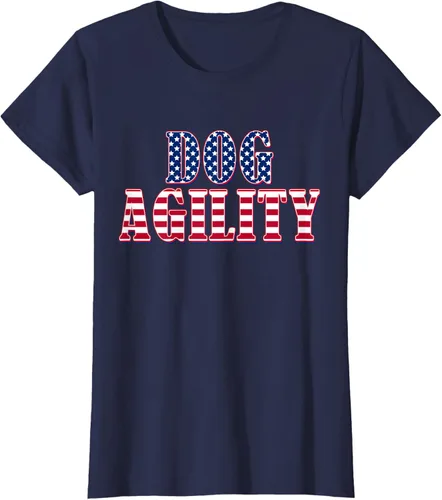 Vista 26 de Dog Agility American Flag - Camiseta de agilidad para perros, Negro
