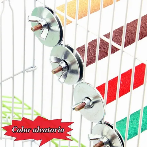Vista 3 de 4PCS 5.5x0.8in Madera Bird Perch Stand Juguetes para Jaula de Perico