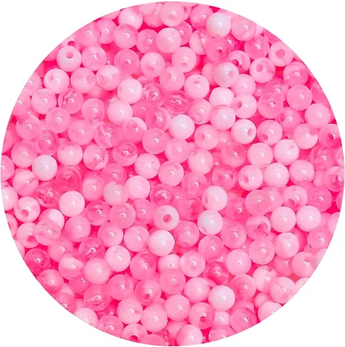 Vista 68 de BONNY BOXX 2000 piezas 4 mm cuentas redondas de acrílico de zafiro suave, bolas de plástico de chicle de burbujas, cuentas gruesas de bolas