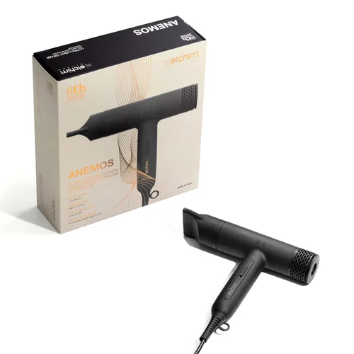 Vista 6 de Elchim - Secador de pelo Anemos - Motor digital ultra ligero, silencioso, profesional sin escobillas para todo tipo de cabello - 1875 vatios