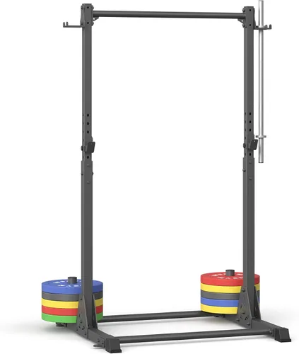 Vista 8 de Jusgym Pull Up Station, Strength Training Workout Pull Up Bar Free Standing for Home Gym, Adjustable Heavy Duty Pullup Bar Station Outdoor/Indoor