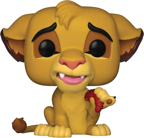 Vista 5 de Disney: El Rey León - Simba Funko Pop! Figura de vinilo (incluye funda protectora compatible con Pop Box)