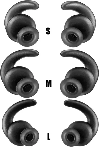 Vista 2 de 3 pares de ganchos de silicona Eartip Eartips auriculares auriculares compatibles con Synchros Reflect BT Sports auriculares inalámbricos Bluetooth