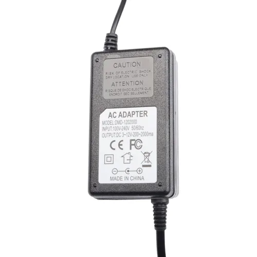 Vista 3 de Fuente de alimentación ajustable 100-240V AC a DC 3-12V 2A 24W Transformador de control de velocidad de bajo voltaje Convertidor de atenuador