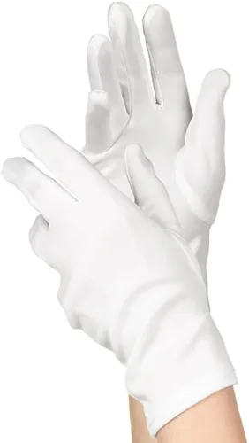 Vista 3 de Guantes de poliéster atrevidos y elegantes (tamaño adulto) - 1 par - perfectos para cualquier asunto elegante