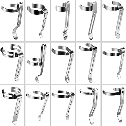 Vista 11 de Paquete de 10 linternas B101 – Clip duradero de acero inoxidable para bolígrafo y clip para tapa, cómodo de llevar B101X10