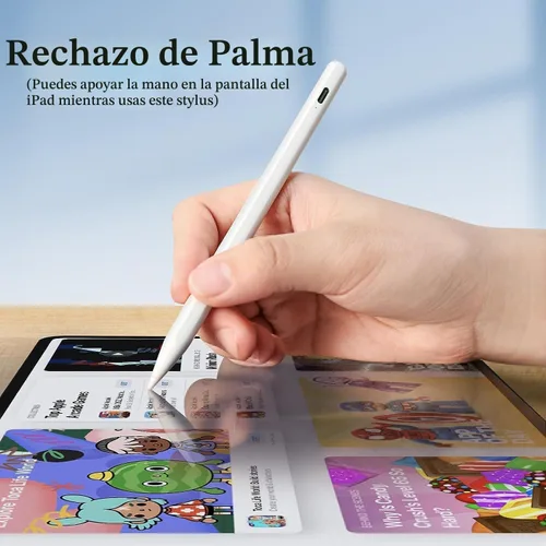 Vista 4 de MEKO Paquete de 8 puntas de repuesto solo para el lápiz de iPad de carga A-blanco