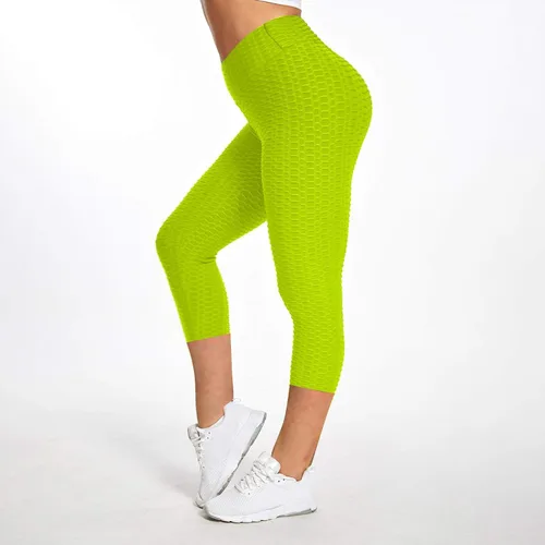 Vista 3 de MNBCCXC Pantalones de yoga de cintura de burbuja para mujer, pantalones de yoga para correr y levantar la cadera, pantalones de yoga para hombre