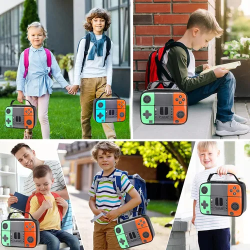 Vista 7 de Tongtai Lonchera para niños, para la escuela, con aislamiento térmico de piel, para niños, adolescentes