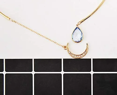 Vista 6 de Gargantilla para mujer, diseño de luna