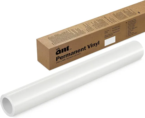 Vista 44 de ANT Melocotón, rollo de vinilo permanente de 24" x 4,5 m, rollo de vinilo adhesivo, para proyecto DIY, calcomanía, pegatina, compatible con Cricut