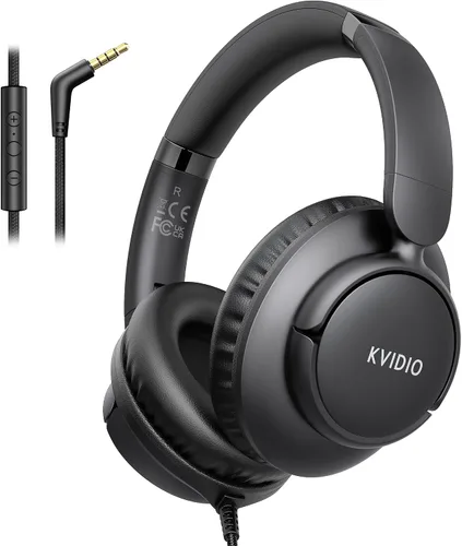 Vista 11 de Auriculares con cable con micrófono, auriculares de 0.1 in con control de Rosa