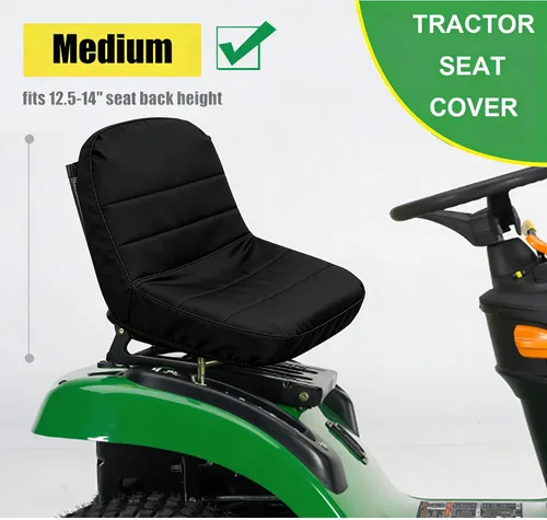 Vista 5 de Funda de asiento para cortacésped de montar compatible con John Deere, funda de asiento para tractor de césped (mediano)