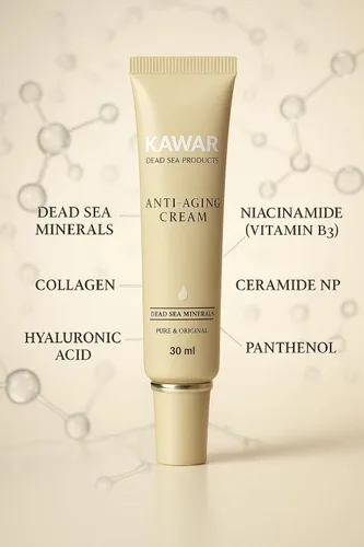 Vista 2 de KAWAR Crema antienvejecimiento antienvejecimiento para cuello, cara y escote antienvejecimiento Hidratante antienvejecimiento Firme, suaviza