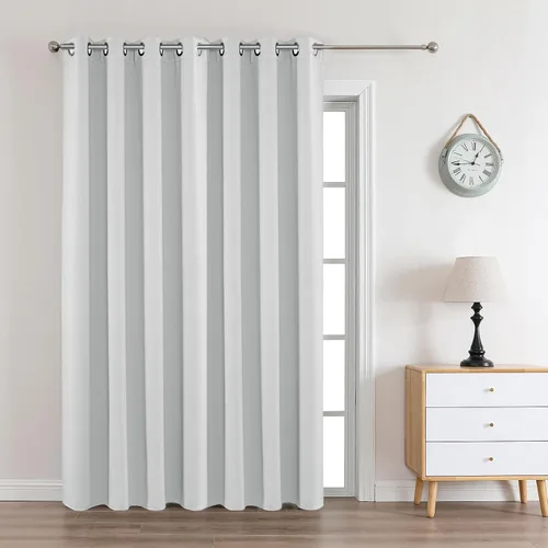 Vista 65 de Joydeco - Juego de 2 paneles de cortinas opacas de 63 pulgadas, 2 cortinas largas con aislamiento térmico burg, cortinas de oscurecimiento