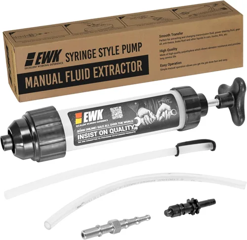 Vista 7 de EWK Extractor de Jeringa de Fluido Automotriz de 200cc con Manguera para Cambio de Aceite de Coche