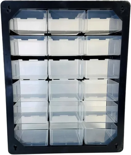 Vista 4 de Homak 12 cajones piezas de plástico organizador