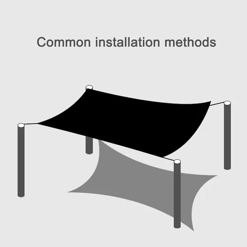 Vista 7 de Tela rectangular con protección solar, resistente a los rayos UV, malla de sombra transpirable, red de sombreado con borde sellado, tela