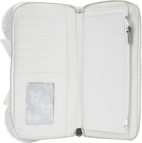 Vista 2 de Loungefly Disney Minnie Sequin Wedding Zip-Around Wallet