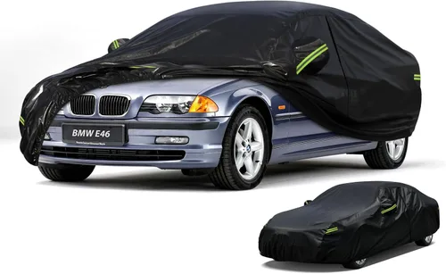 Vista 80 de Kaugung Funda para Coche de Ajuste Personalizado BMW Serie 3 E30 (1982-1994), 7 Capas Resistente al Viento Todo Clima Impermeable Cubierta Exterior