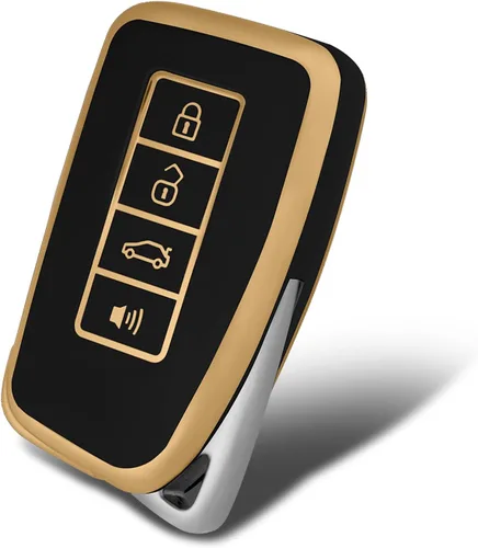 Vista 26 de Funda protectora inteligente de termoplástico con 4 botones para llave de Hyundai; funda compatible con los modelos Elantra, Ioniq, Sonata, Tucson