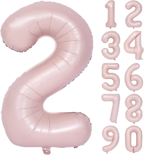 Vista 85 de Globos de 40 pulgadas con números de caramelo, papel de aluminio de helio, globos de látex de Mylar para fiesta de cumpleaños, decoración digital 0
