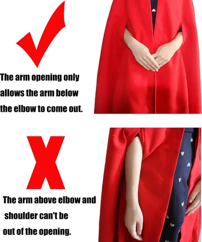 Vista 4 de Yimidear Capa de invierno para mujer, capa roja cálida con capucha de mezcla de lana, chaqueta de poncho