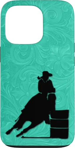 Vista 9 de iPhone 11 Barril Carreras Caballo En Turquesa Floral Estuche De Herramientas