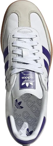 Vista 4 de adidas Originals Samba Blue, Mujer 10, Hombre 9, Tinta Energética Blanco