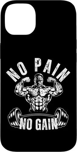 Vista 15 de No Pain No Gain Workout Motivational Case for iPhone 16