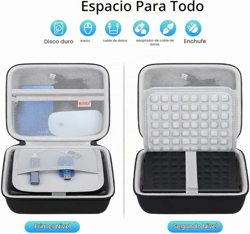 Vista 3 de BOVKE - Funda para disco duro externo Western Digital Elements/My Book Negro