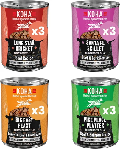 Vista 8 de KOHA Lone Star - Estofado de pechuga para perros con carne de res, fabricado en los Estados Unidos