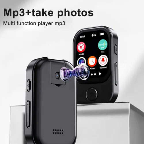 Vista 3 de PUSOKEI Reproductor de MP3, pantalla táctil de 2.01 pulgadas, reproductor de música de video HD 720P con cámara de alta fidelidad para video