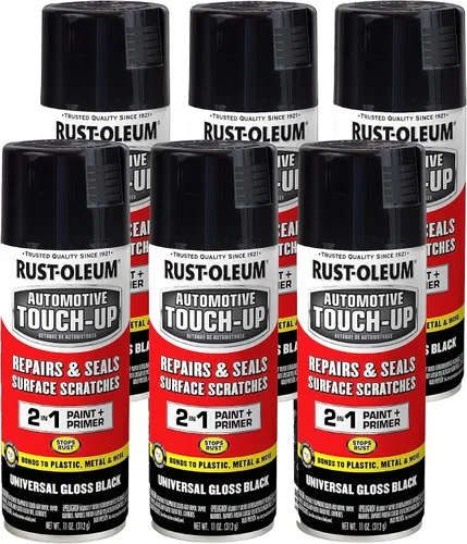 Vista 6 de Rust-Oleum 292325 Pintura en aerosol universal de retoque para automóviles, 11 onzas, blanco brillante