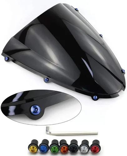 Vista 2 de Kit de instalación de parabrisas para Honda CBR1000RR 2005 2004 2007 06 CBR1000 RR 2006 Aftermarket Parabrisas Hardware Bolt (azul)