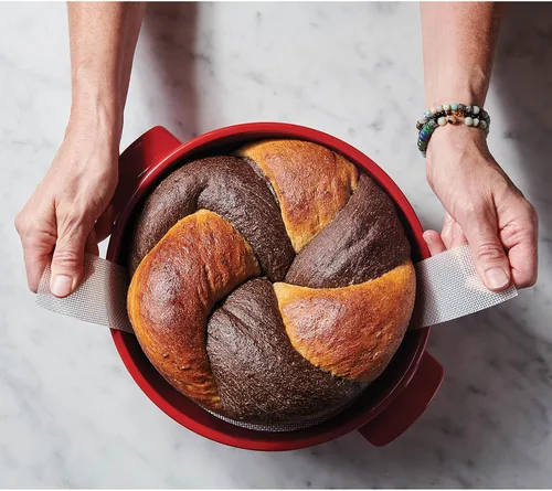 Vista 5 de King Arthur Baking Company - Levantador de pan redondo para hornos holandeses, apto para horno, reutilizable, antiadherente, silicona de grado