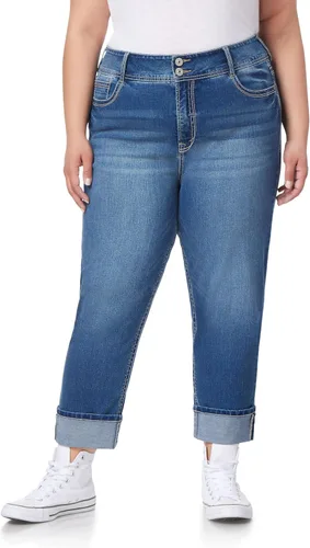 Vista 19 de WallFlower Vaqueros Luscious Curvy de 23.5” de cintura media para mujer, jeans de mezclilla Insta Stretch para juniors Albahaca